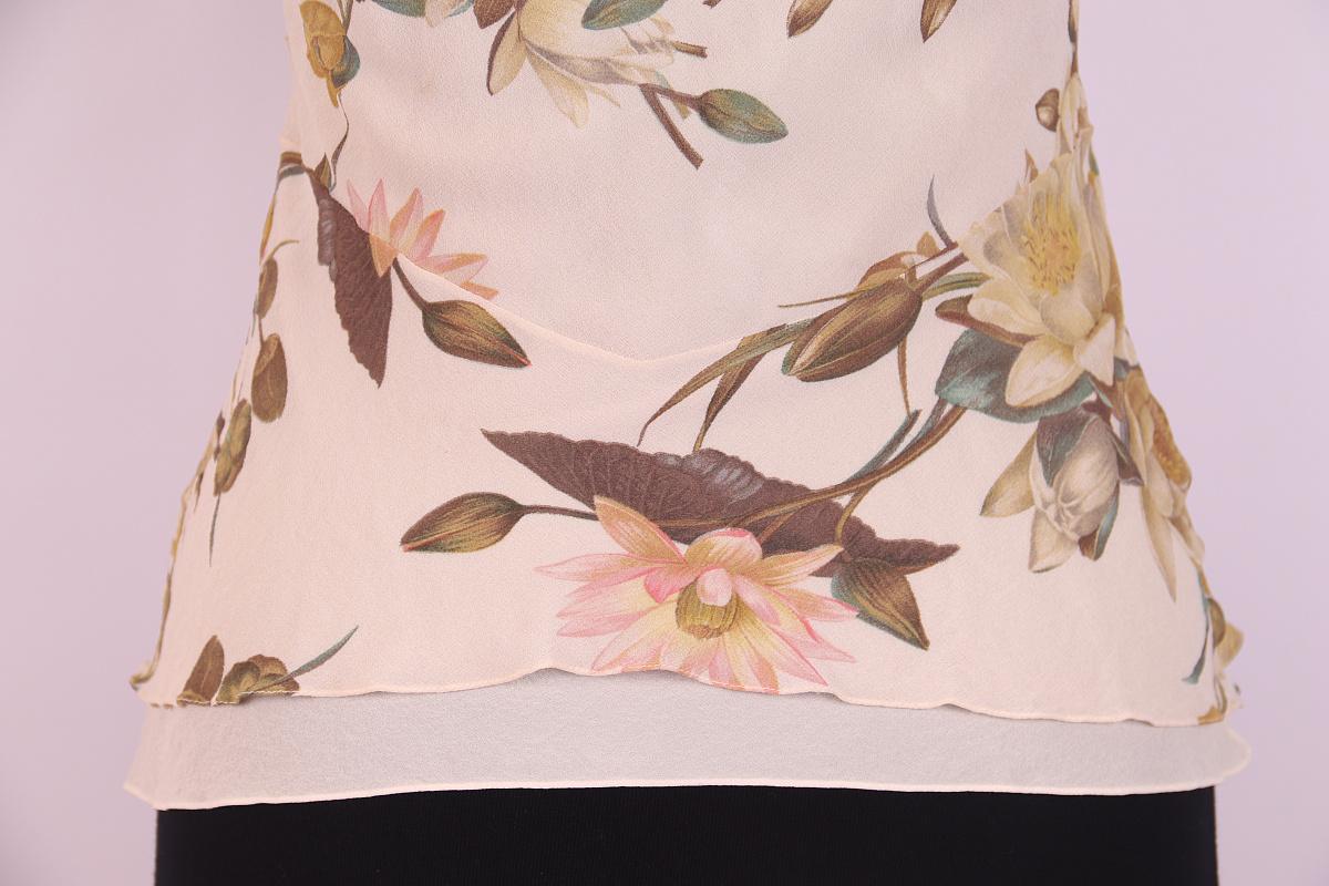 2005 s/s Christian Dior & Galliano Primavera / Verano 2005 Pasarela Top de seda en venta 3
