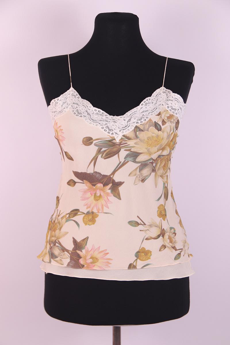 2005 s/s Christian Dior & Galliano Primavera / Verano 2005 Pasarela Top de seda en venta 4