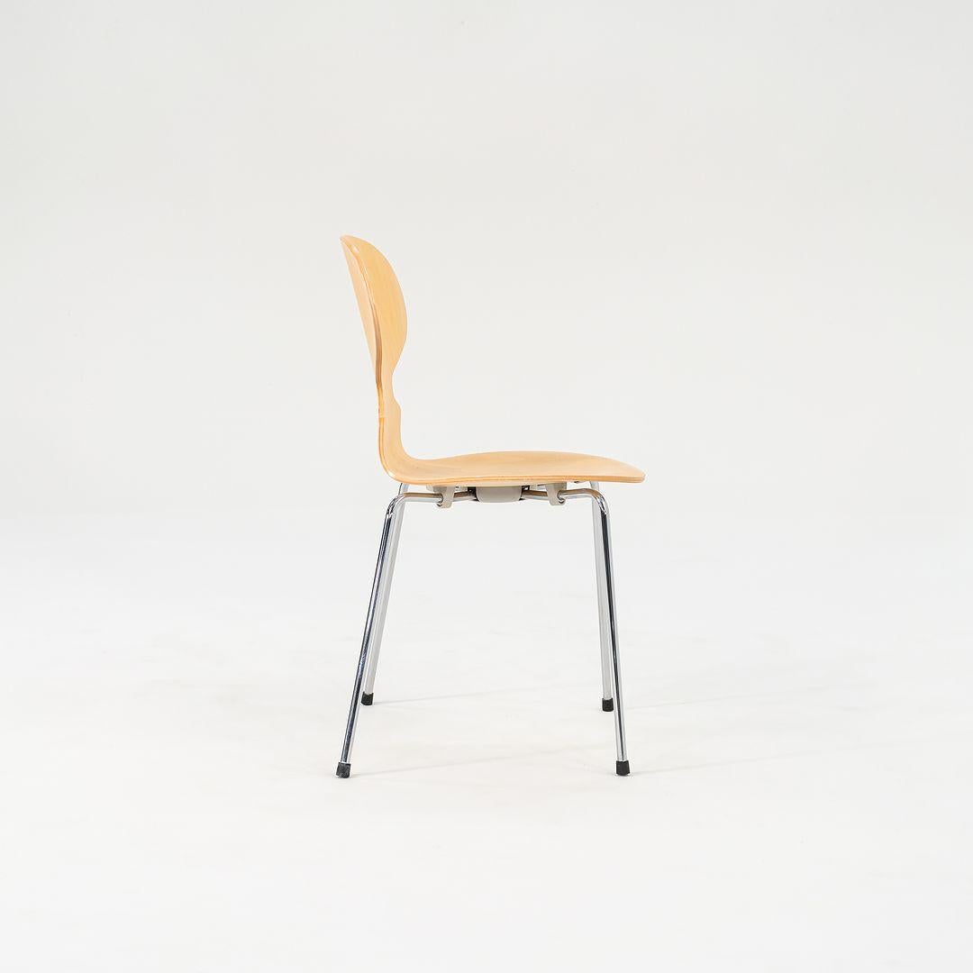 XXIe siècle et contemporain 2005 Ensemble de quatre chaises Arne Jacobsen pour Fritz Hansen Ant 3101 en érable naturel en vente