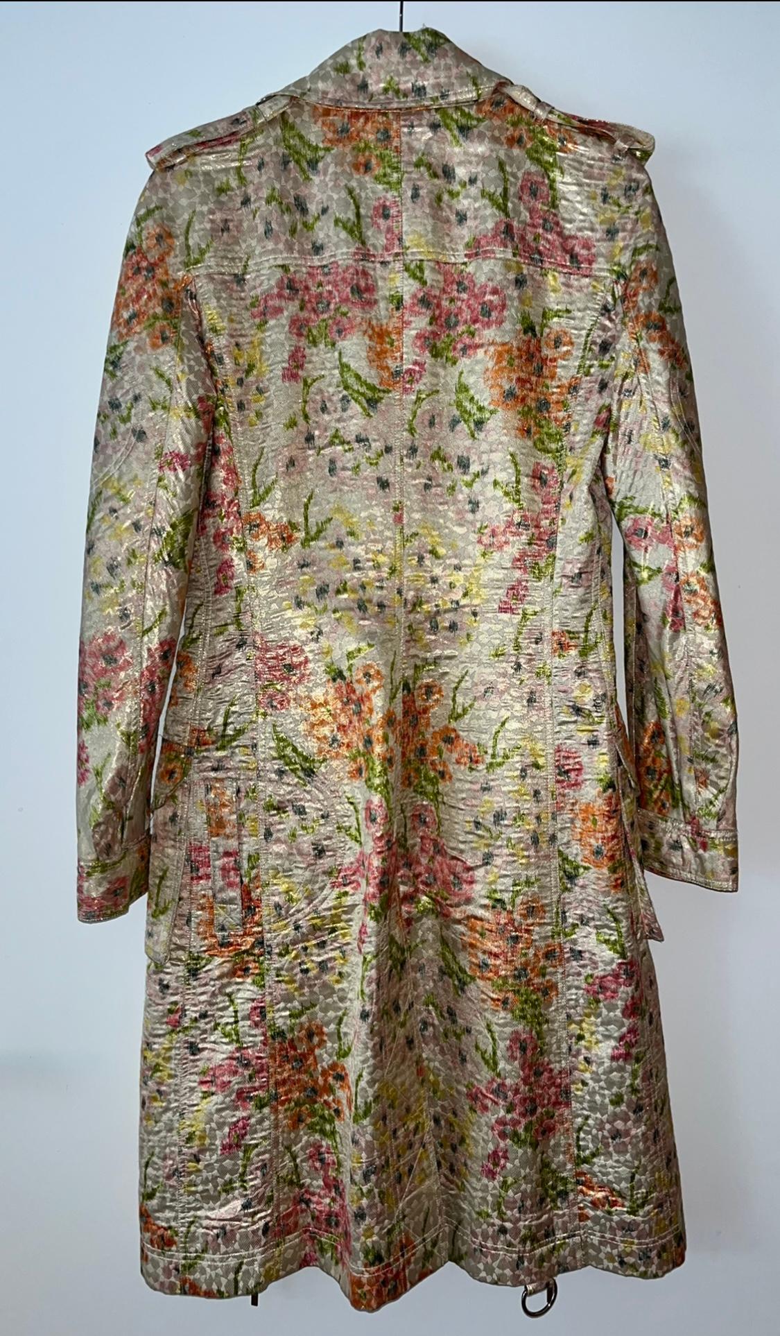 2005 Spring Christian Dior Silk Trench Coat In Good Condition For Sale In Berlin, BE