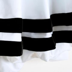 2005 Yves Saint Laurent White Skater skirt FR40