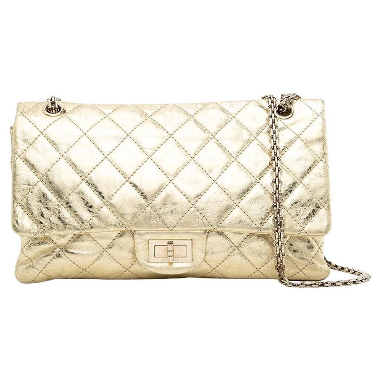 Chanel Gold Reissue Jumbo Double Flap For Sale at 1stDibs  vintage chanel  classic flap bag, chanel classic double flap small