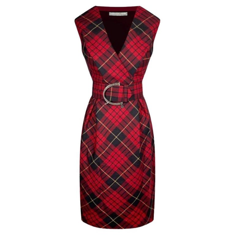 2006 A/W Alexander McQueen Tartan Wool Dress, 'The Widows of Culloden