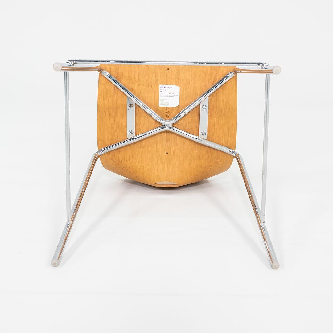 2006 Allermuir Limited Counter Stool in Oak Wood and Chromed Steel 12x Available For Sale 4