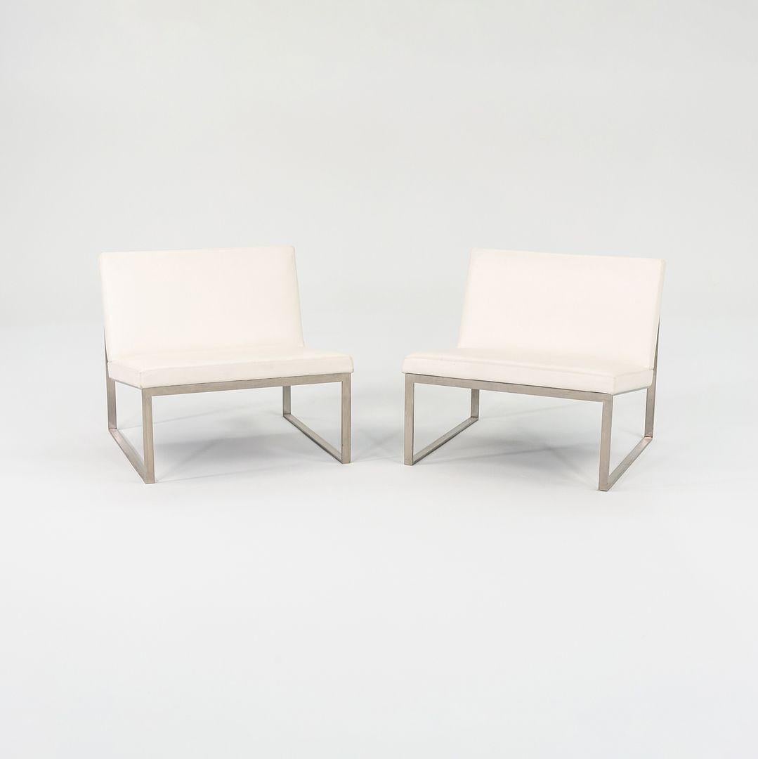 2006 B.2 Sillas de salón sin brazos de Fabien Baron para Bernhardt Design en piel en venta 3