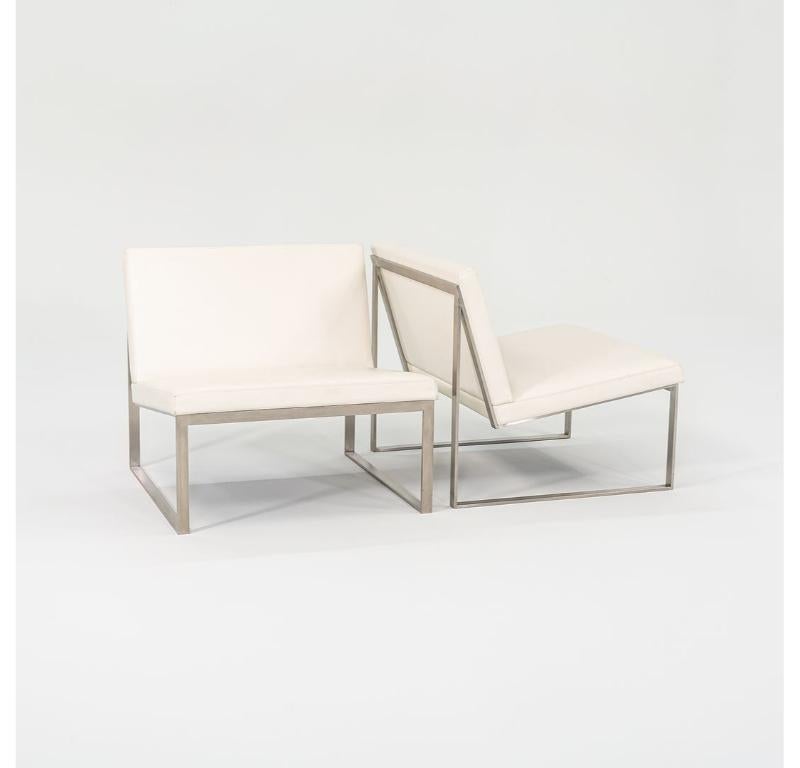 2006 B.2 Sillas de salón sin brazos de Fabien Baron para Bernhardt Design en piel en venta 4