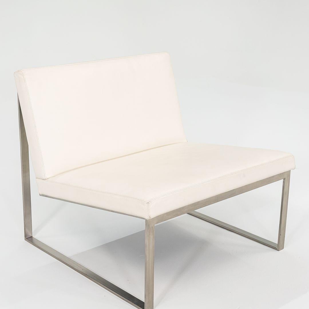 2006 B.2 Sillas de salón sin brazos de Fabien Baron para Bernhardt Design en piel Norteamericano en venta