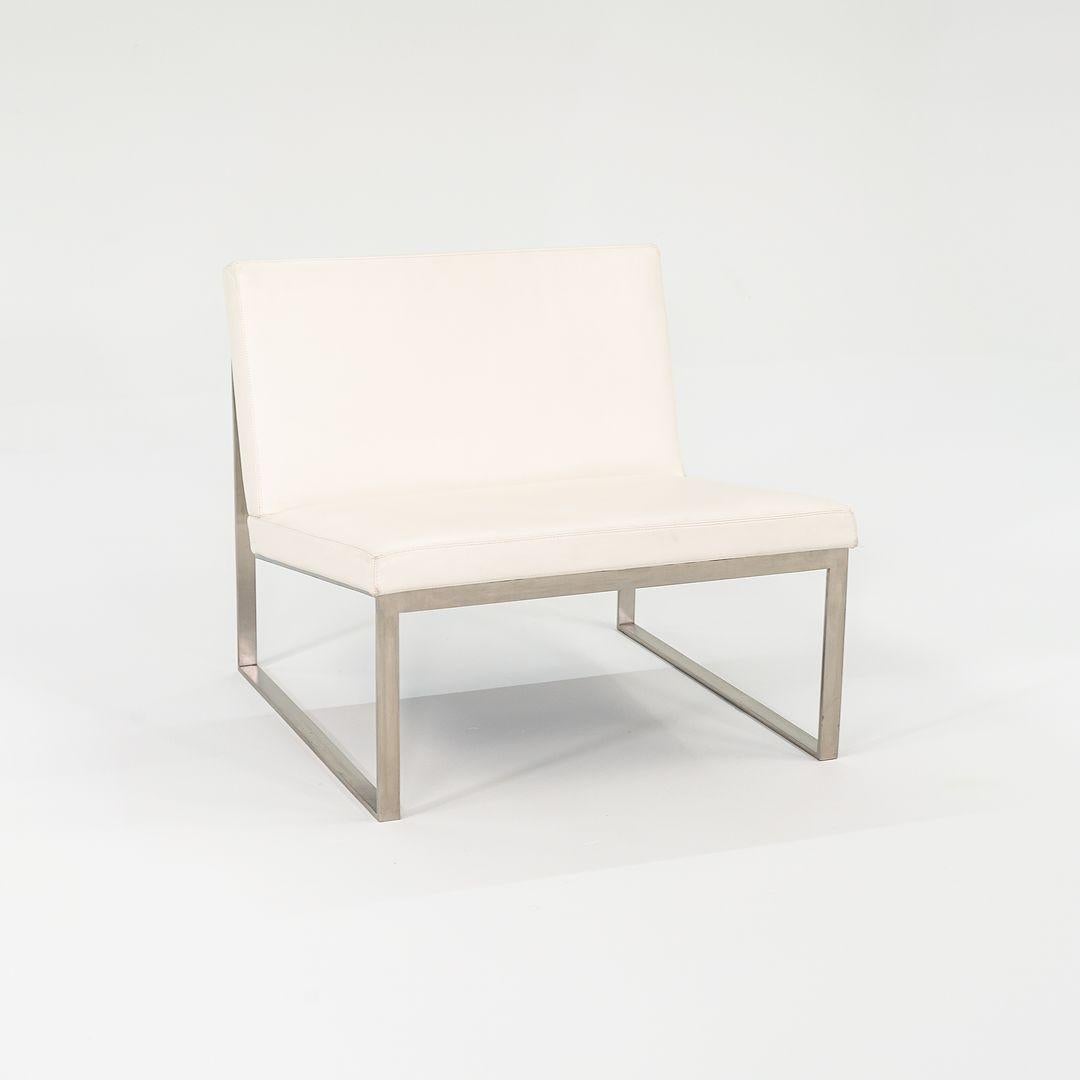 2006 B.2 Sillas de salón sin brazos de Fabien Baron para Bernhardt Design en piel en Bueno estado para la venta en Philadelphia, PA