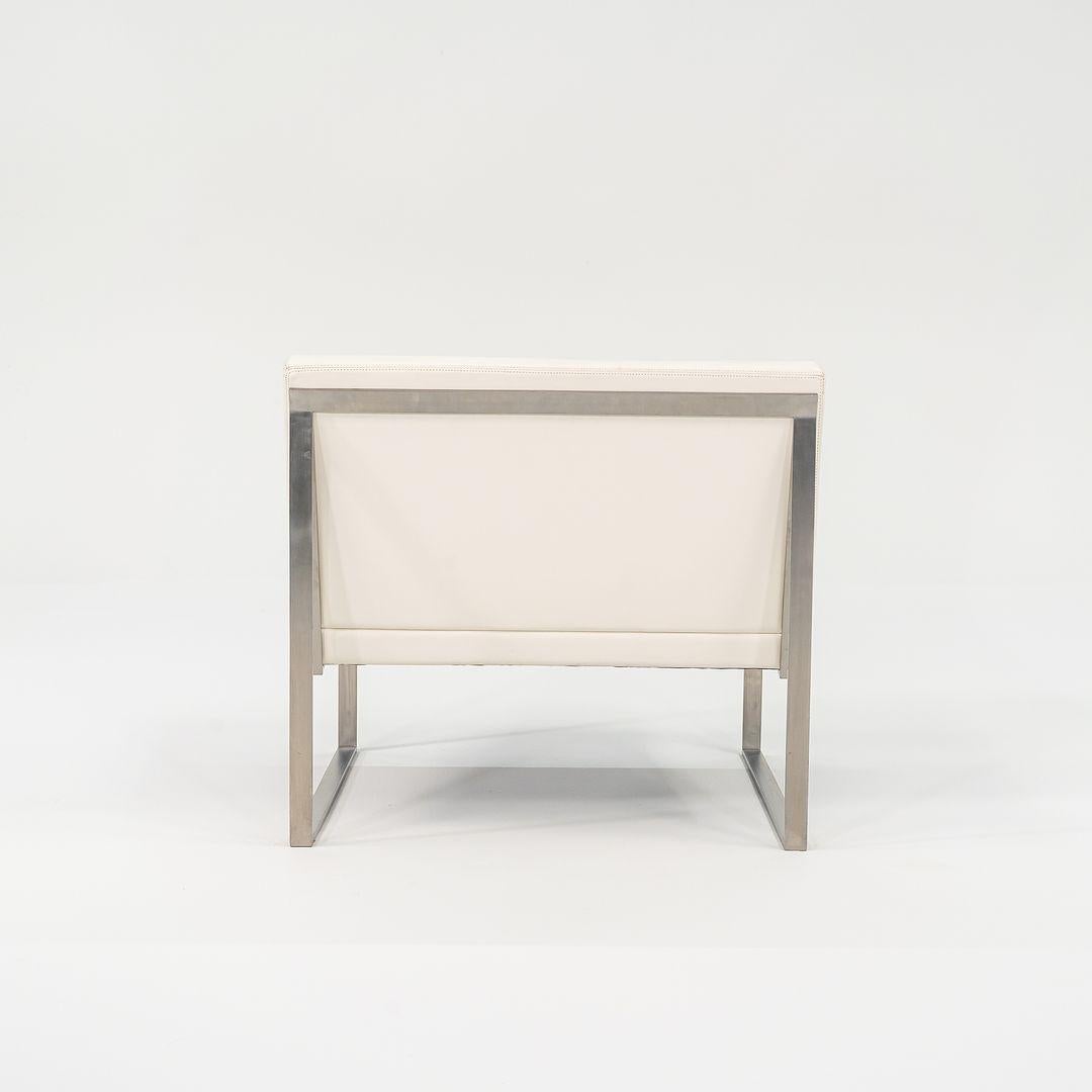 2006 B.2 Sillas de salón sin brazos de Fabien Baron para Bernhardt Design en piel Acero en venta