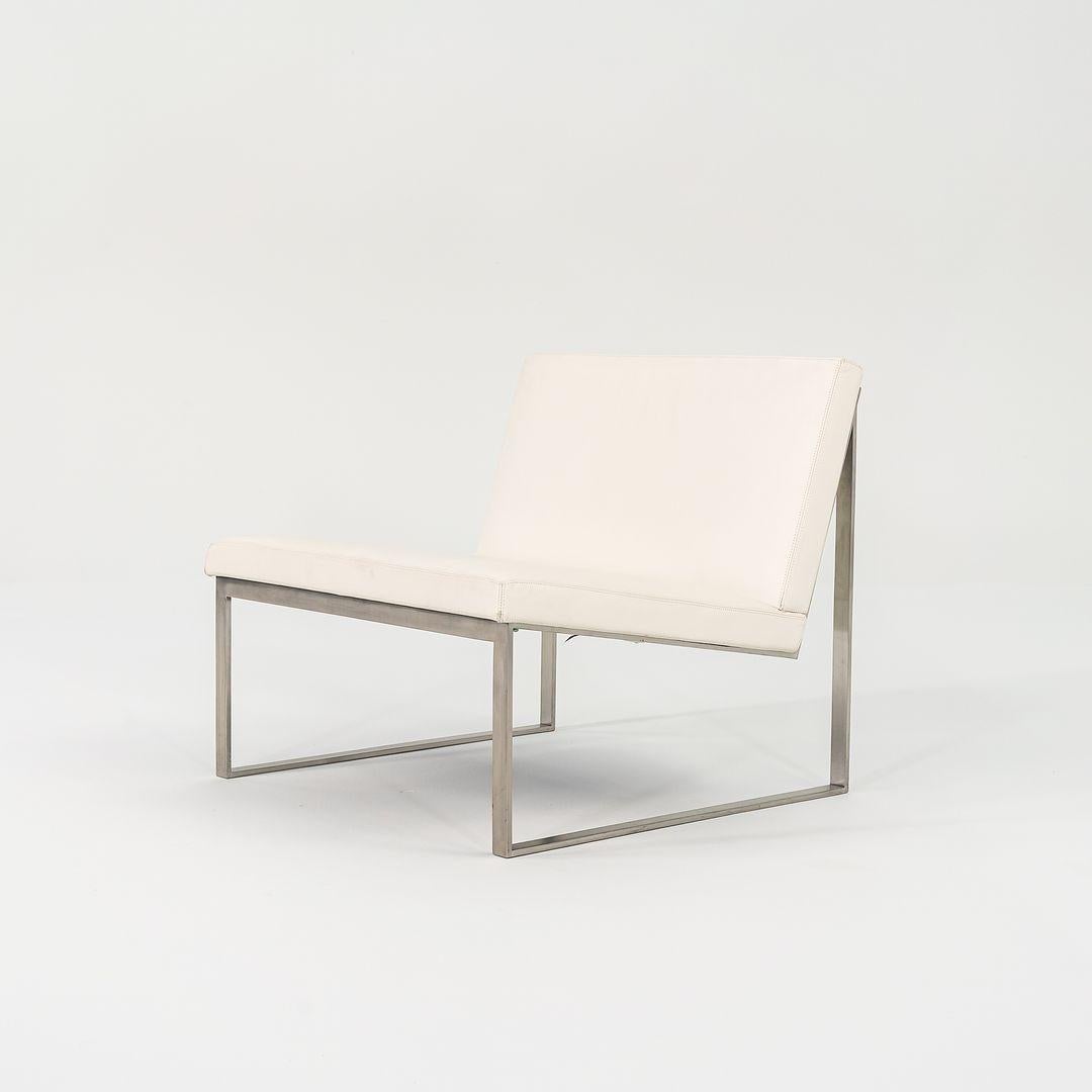 2006 B.2 Sillas de salón sin brazos de Fabien Baron para Bernhardt Design en piel en venta 2