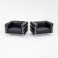 2006 Cassina Le Corbusier Jeanneret Perriand LC3 Clubsessel aus Leder