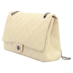 2006 Chanel 2.55 Ivory aged leather
