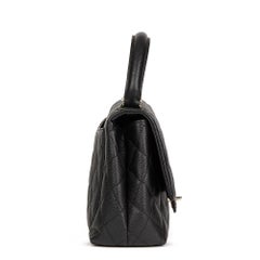 2006 Chanel Black Quilted Caviar Leather Classic Kelly