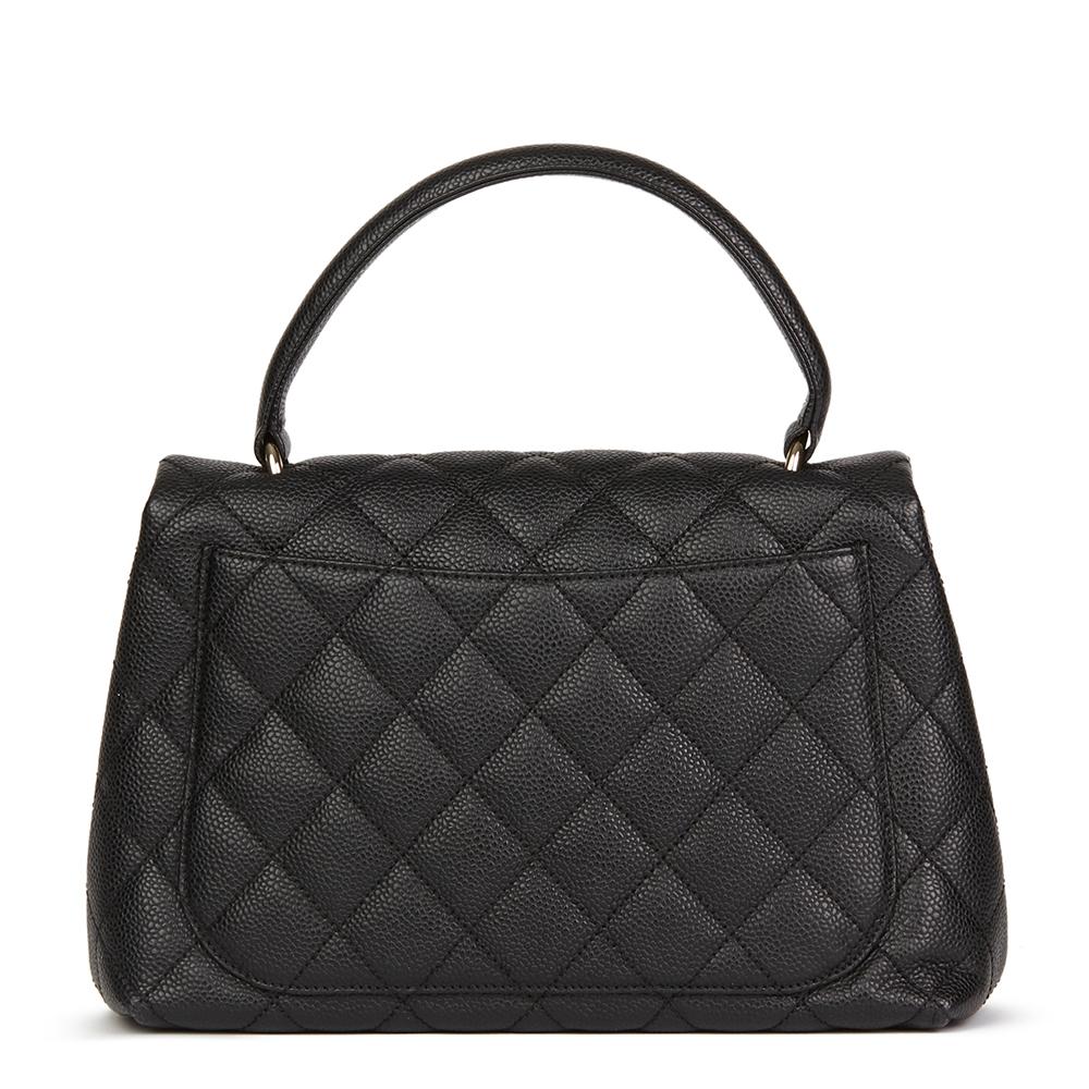 Women's 2006 Chanel Black Quilted Caviar Leather Classic Kelly