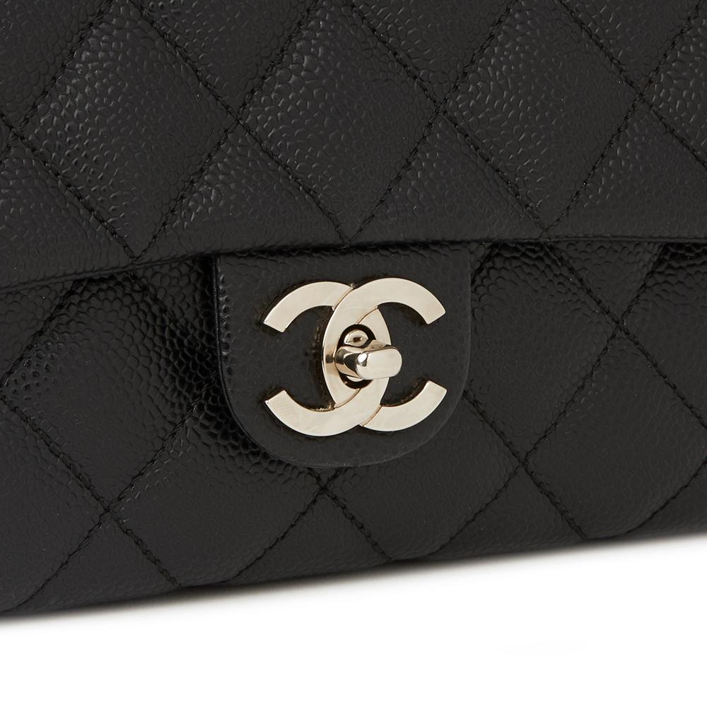 2006 Chanel Black Quilted Caviar Leather Classic Kelly 2