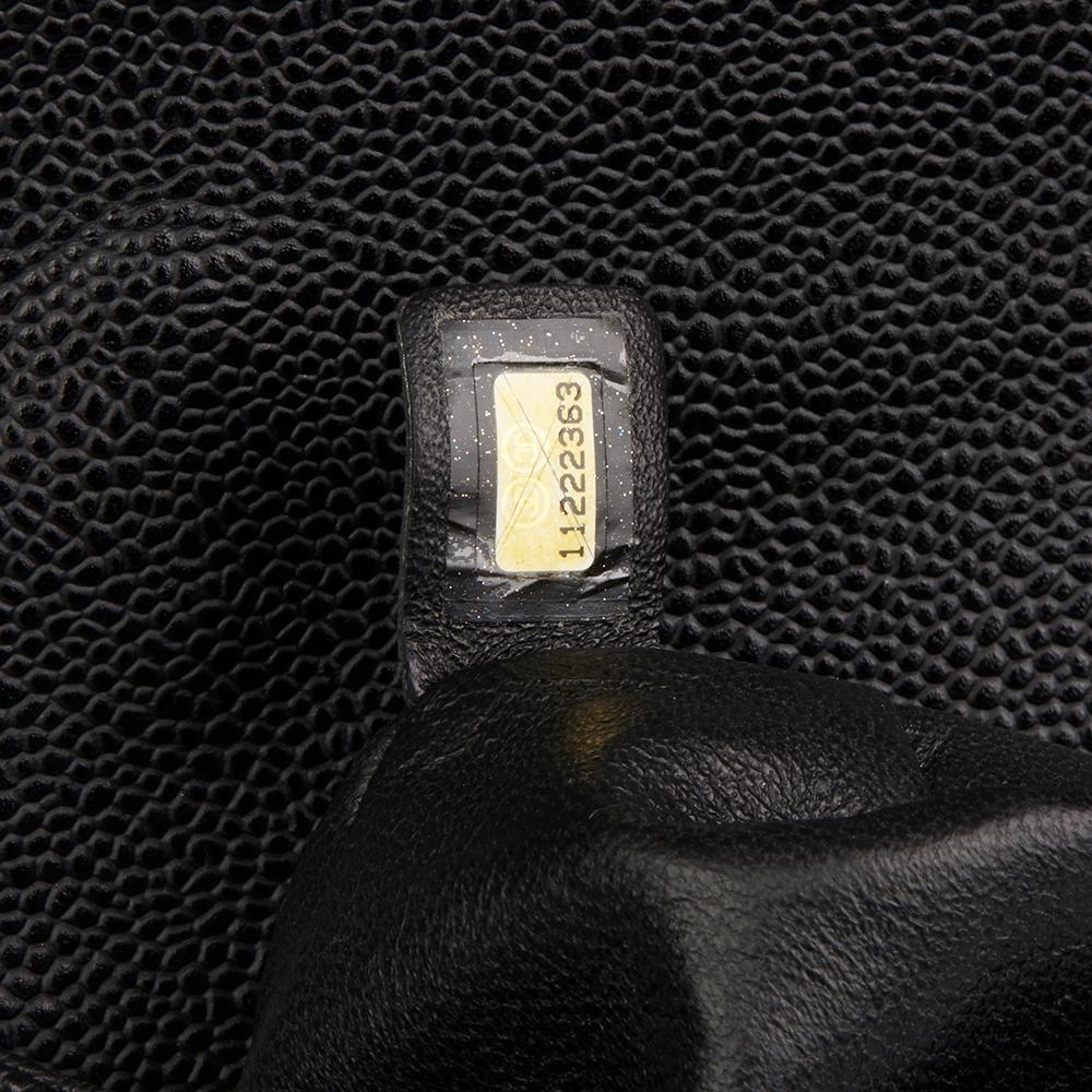 2006 Chanel Black Quilted Caviar Leather Classic Kelly 5