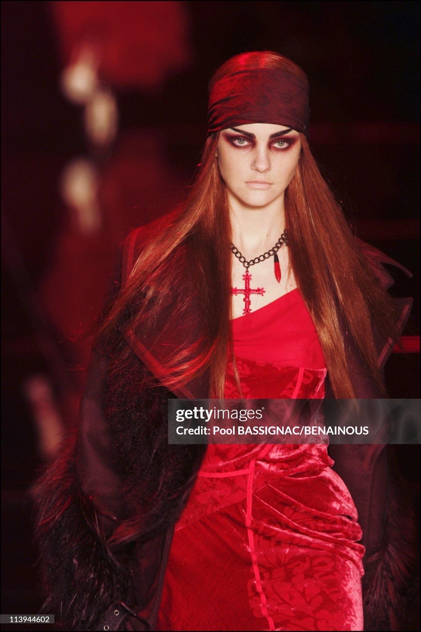 2006 Christian Dior by Galliano Ruby Red Velvet Asymmetric Draped Bias-Cut Gown 6