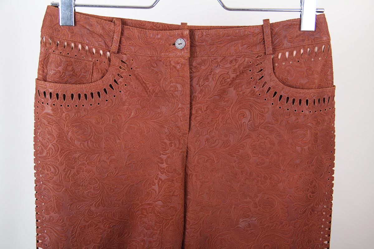 Brown 2006 Christian Dior & Galliano leather pants For Sale