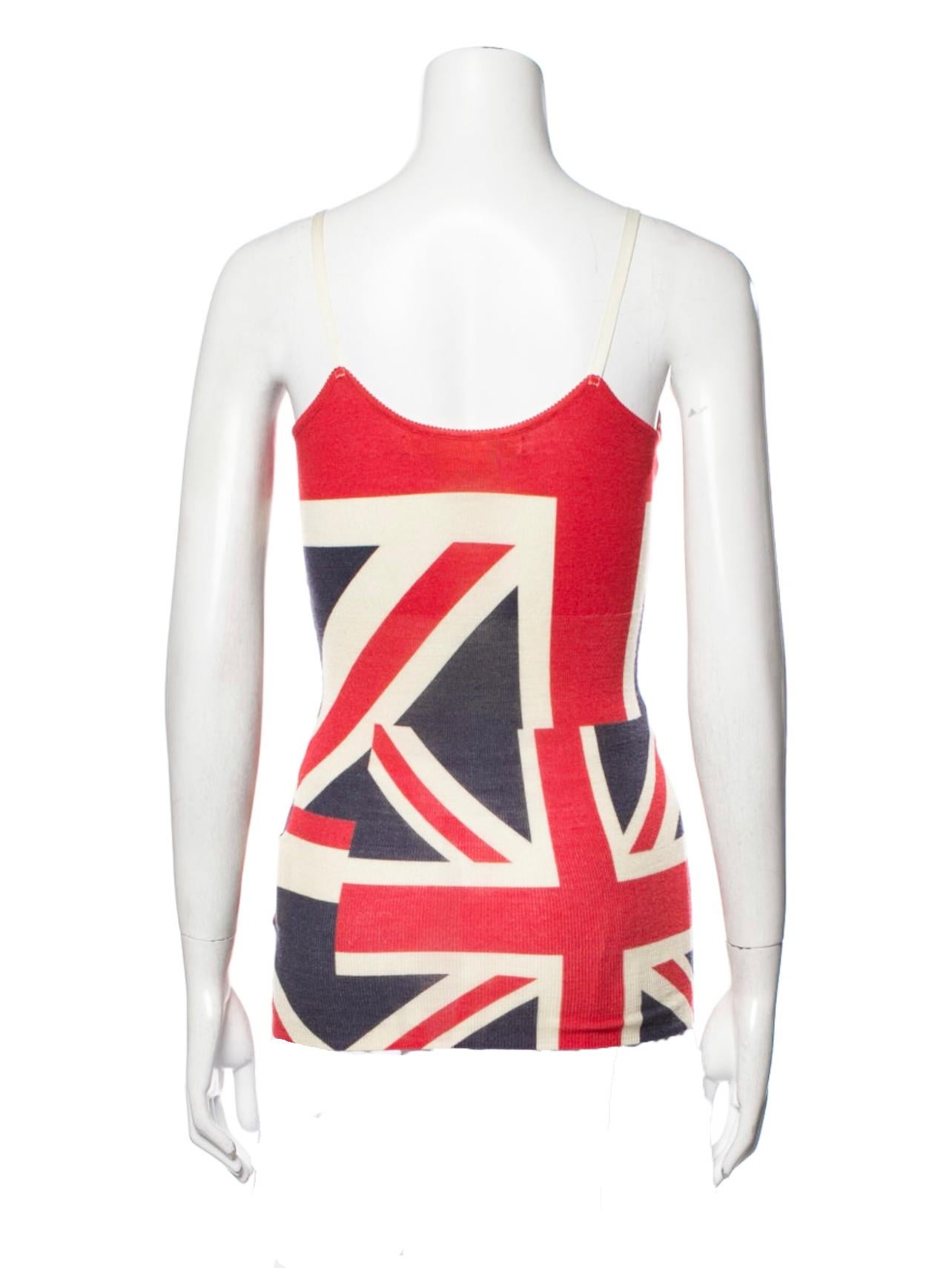 british flag crop top