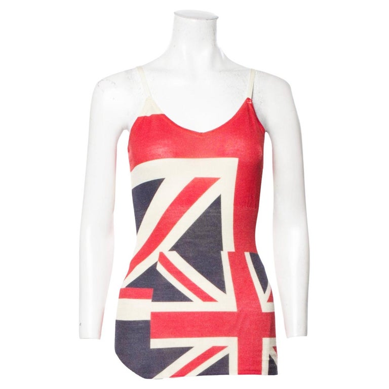 british flag bodycon dress Y2k British Flag Mini Dress (S) – Retro and Groovy main image 0