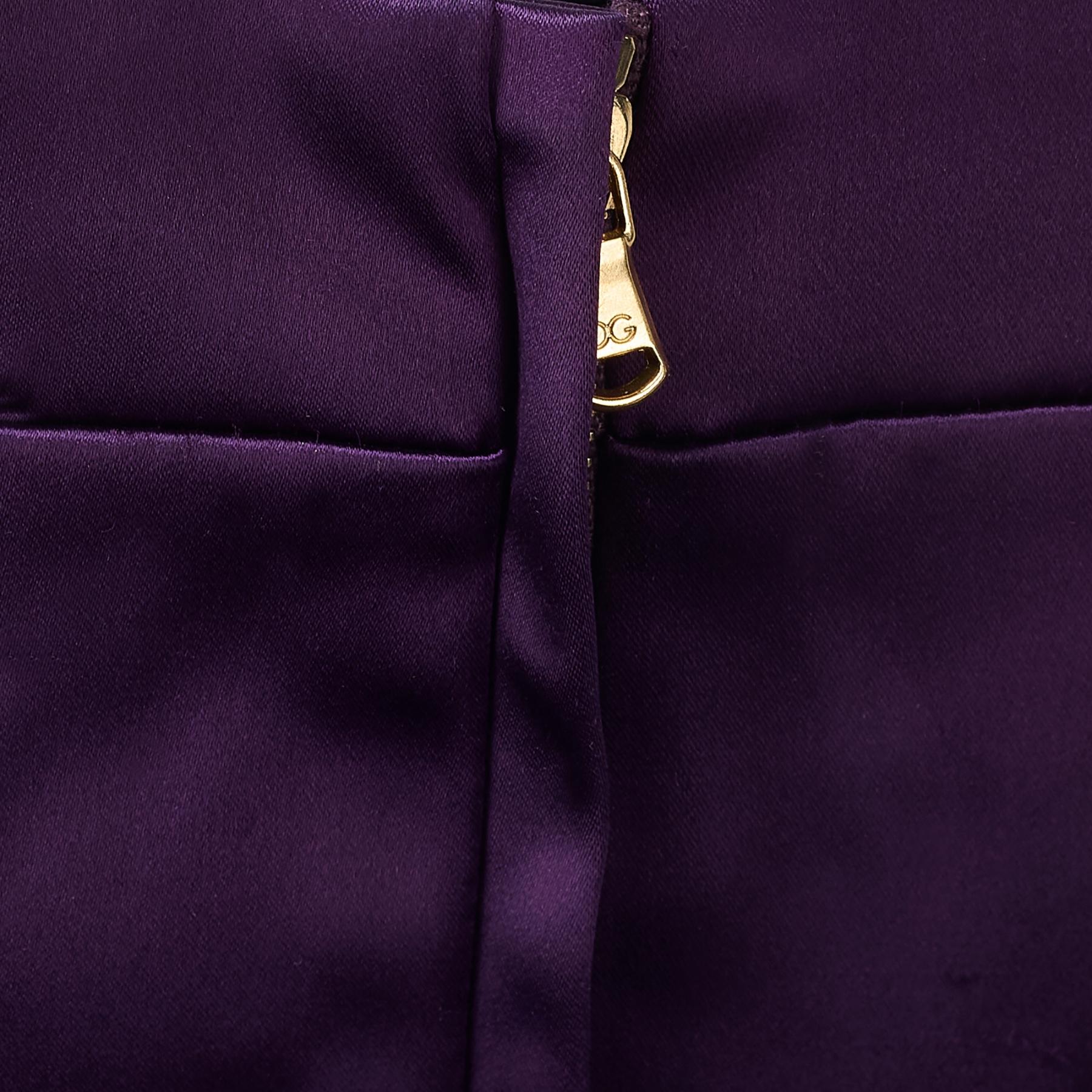 2006 - Dolce & Gabbana - Robe à corset en satin violet Excellent état - En vente à London, GB