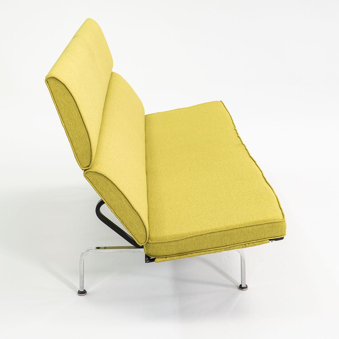 2006 Herman Miller Compact Sofa by Ray and Charles Eames with New Yellow Fabric For Sale 5