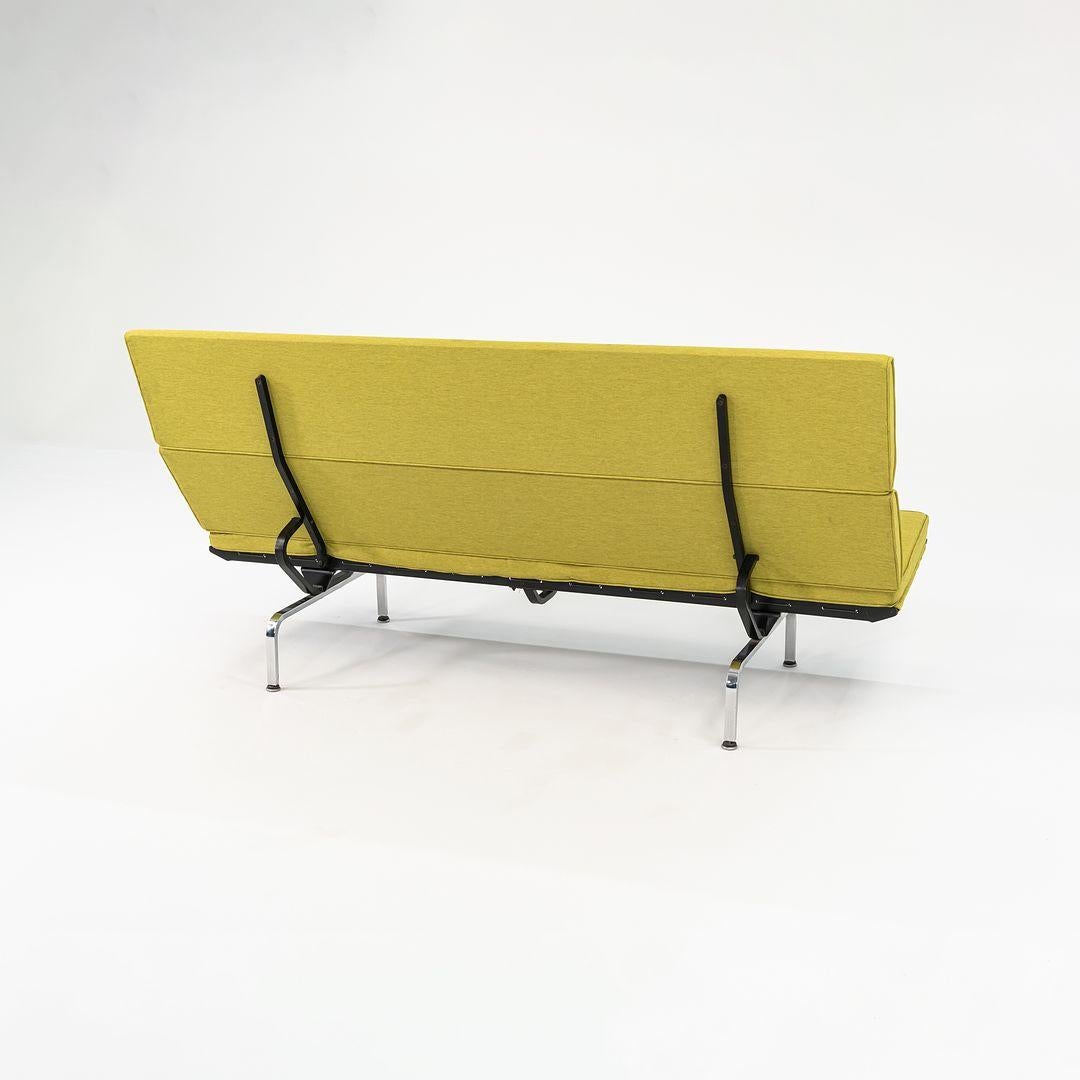Modern 2006 Herman Miller Compact Sofa by Ray and Charles Eames with New Yellow Fabric For Sale