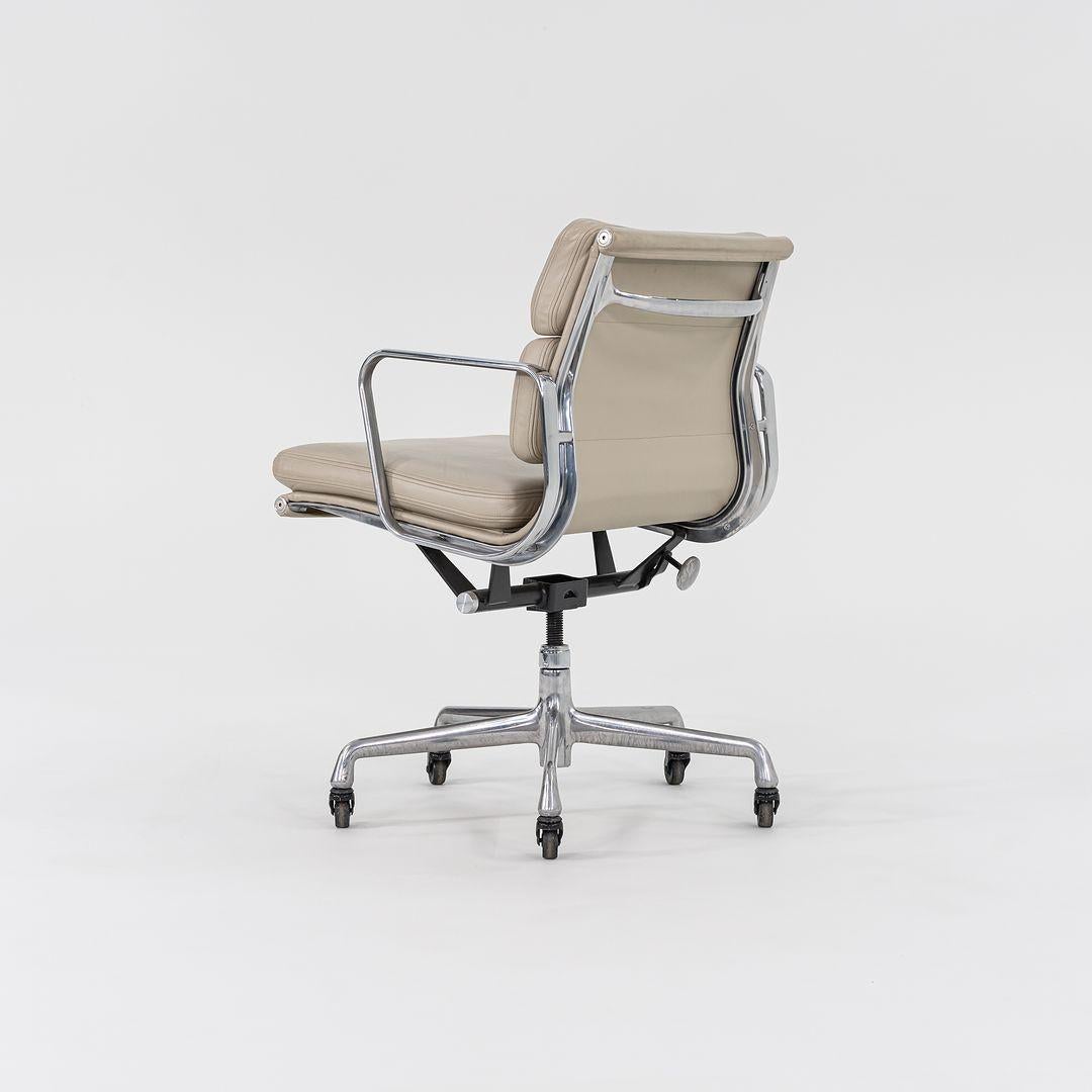 North American 2006 Herman Miller Eames Soft Pad Management Desk Chair in Beige Leather