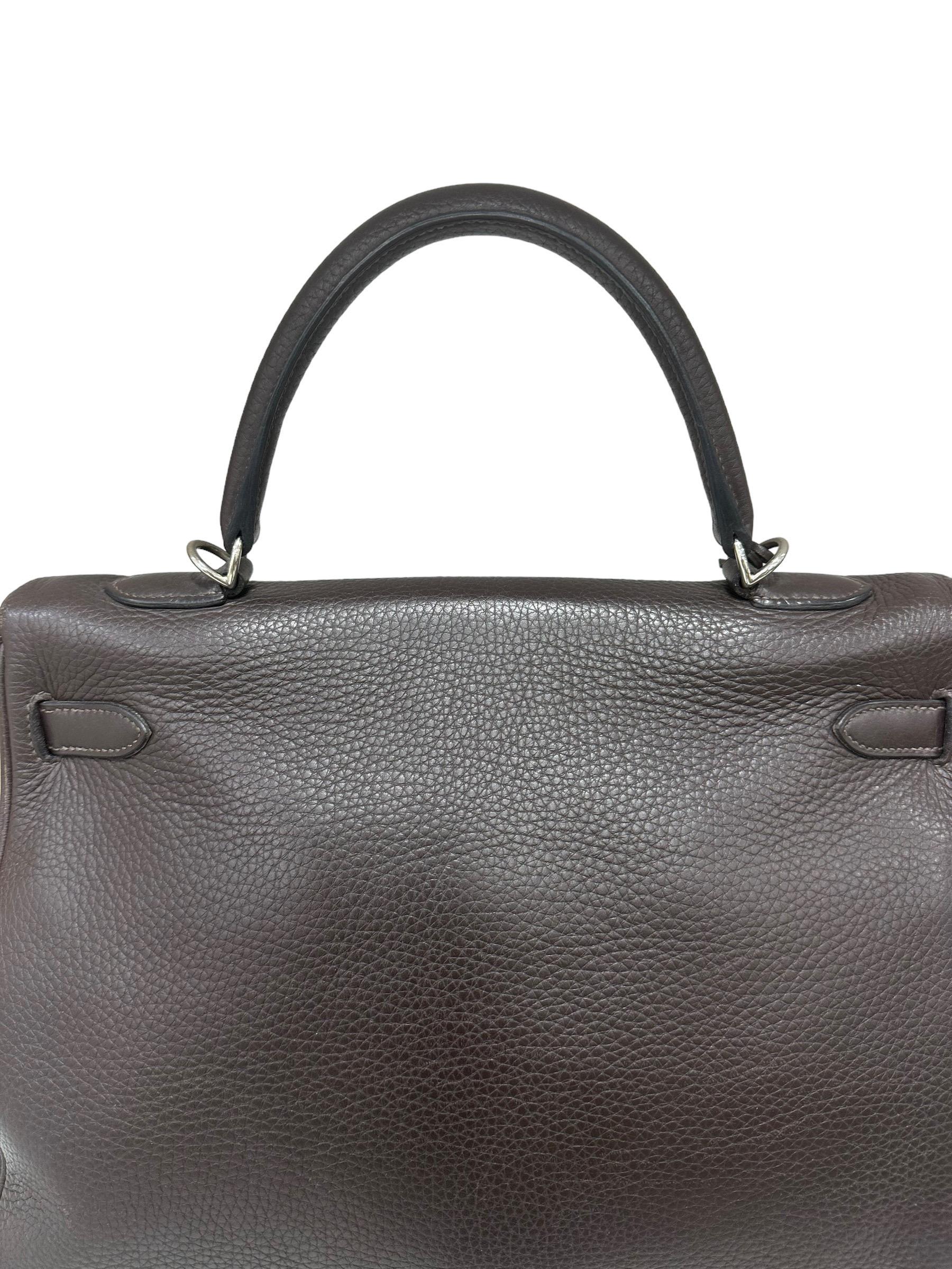 2006 Hermès Kelly 35 Clemence Ebene Leopard Top Handle Bag 2