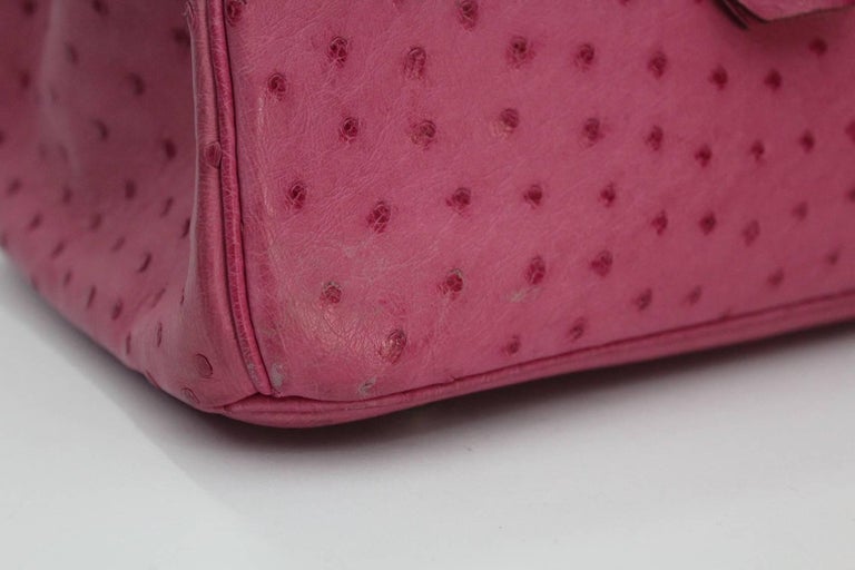 Hermes Pink Ostrich Leather 35cm Birkin Bag, 2006 at 1stDibs | pink ...