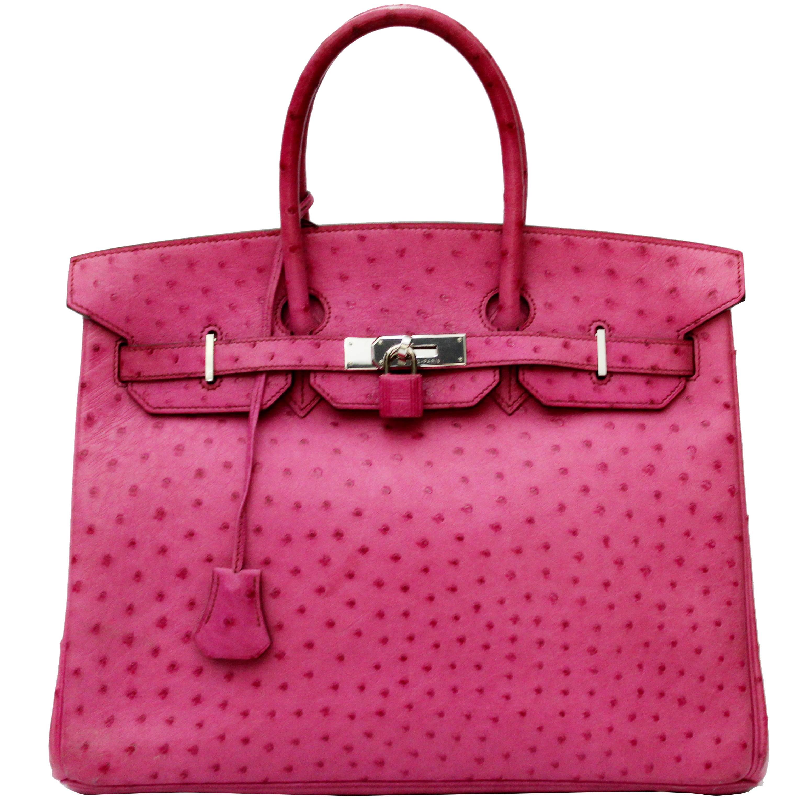 Ostrich Leather skin, Shocking Pink SF Color
