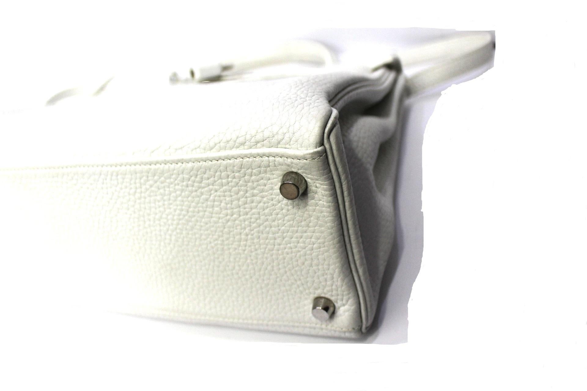 Women's 2006 Hermès White Leather Kelly 32 Bag