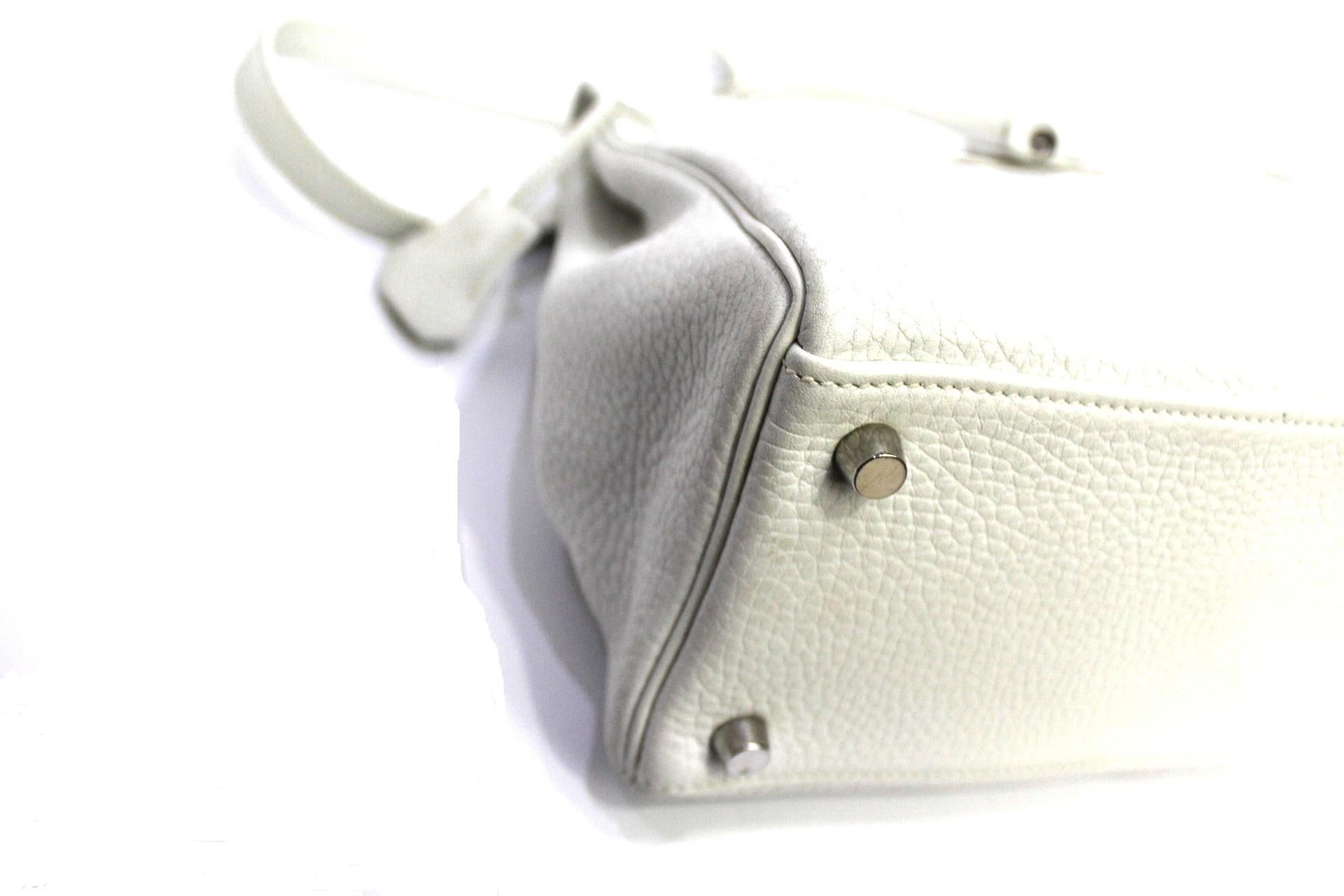 2006 Hermès White Leather Kelly 32 Bag 1