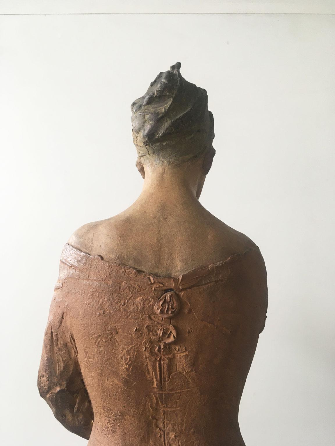 Italienische Bronzeskulptur einer Taube Vai von Ugo Riva, 2006 im Angebot 6