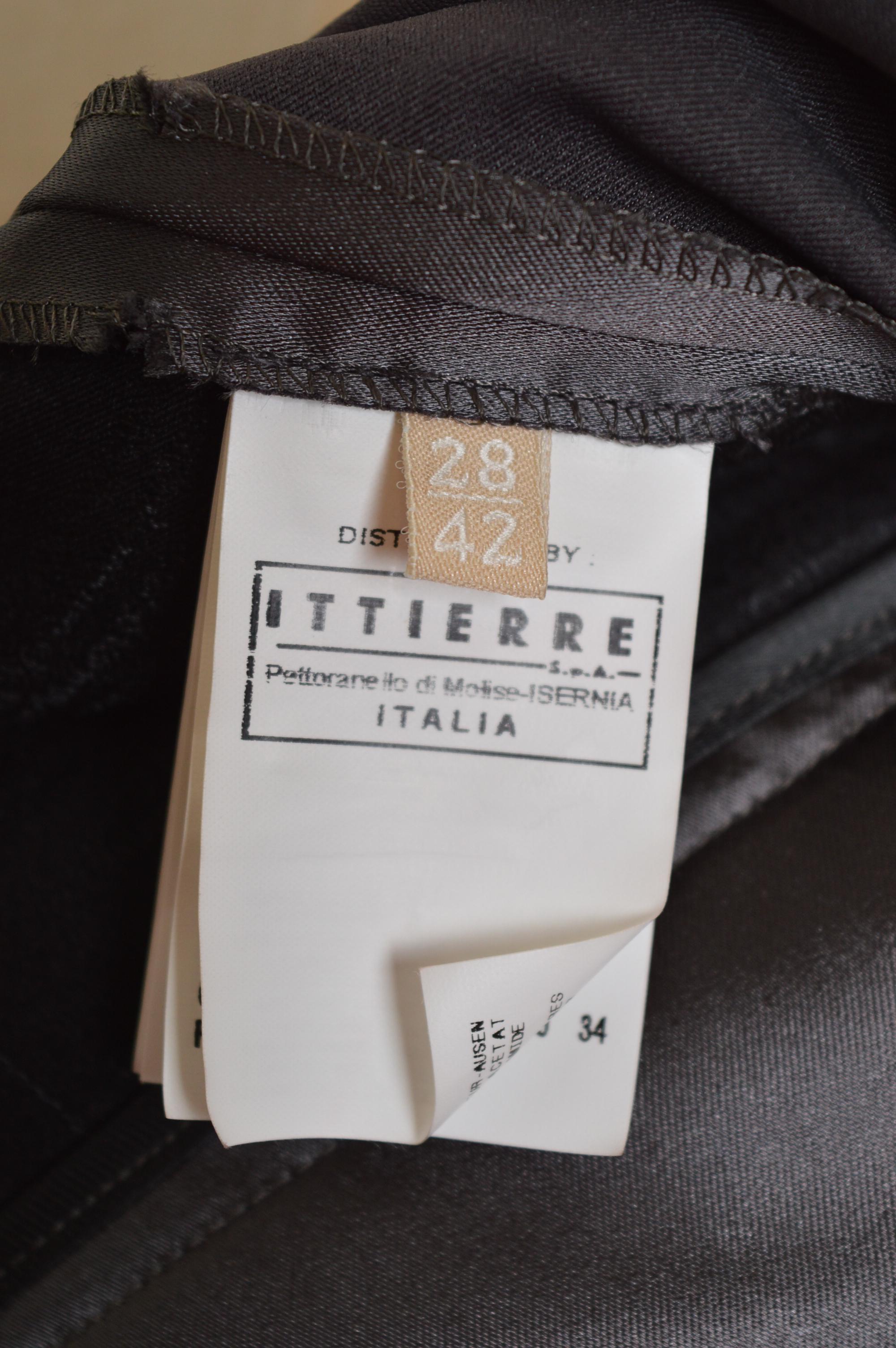 2006 John Galliano Vintage Gun Metal Grey Satin School Blazer & Rock Set Anzug im Angebot 15