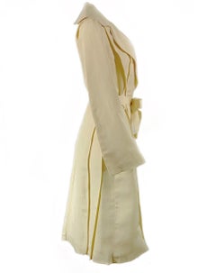 2006 LANVIN Cream/ Ivory Linen Coat Size 40