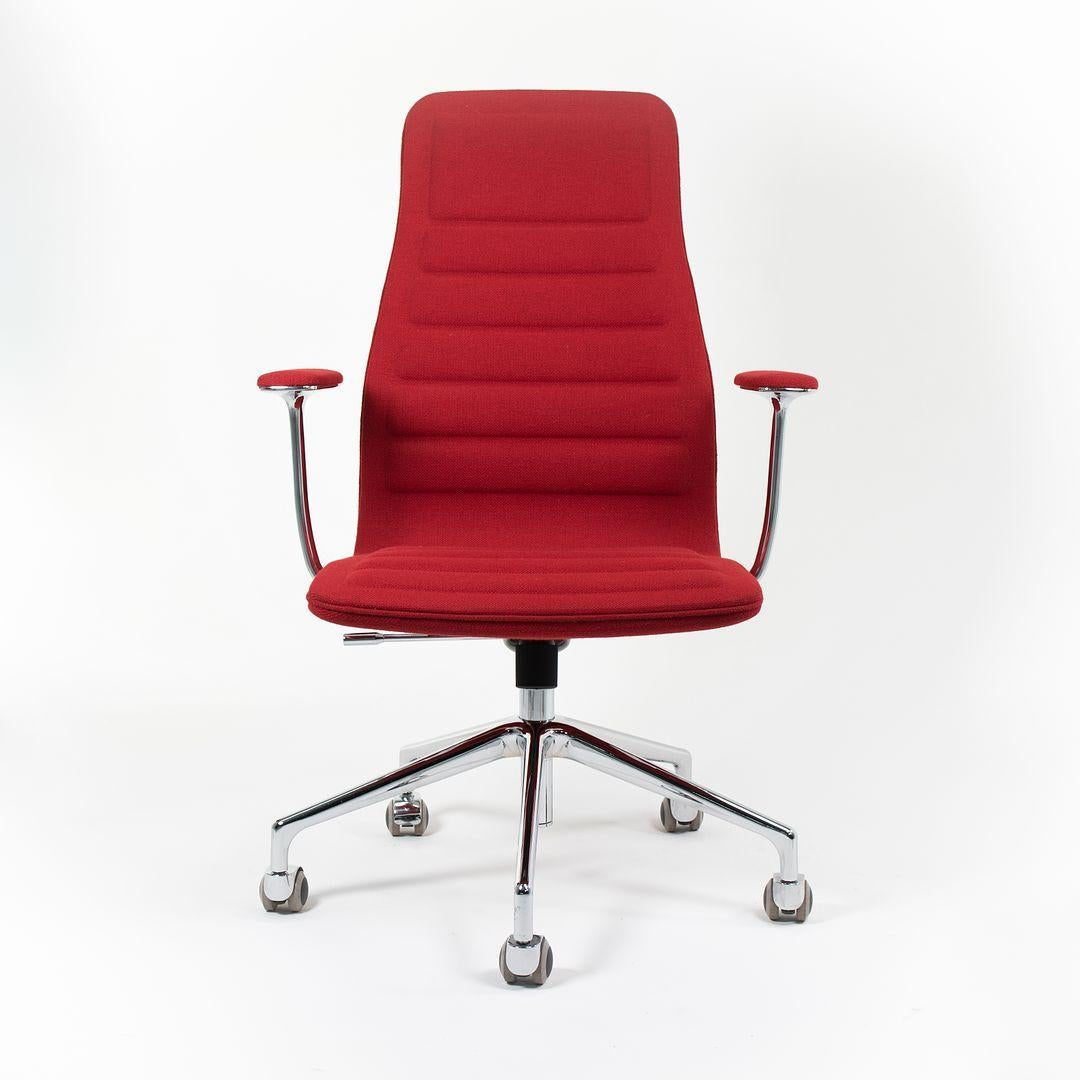 2006 Lotus-Schreibtischstuhl mit mittelgroßer Rückenlehne von Jasper Morrison für Cappellini in Rot (21. Jahrhundert und zeitgenössisch) im Angebot