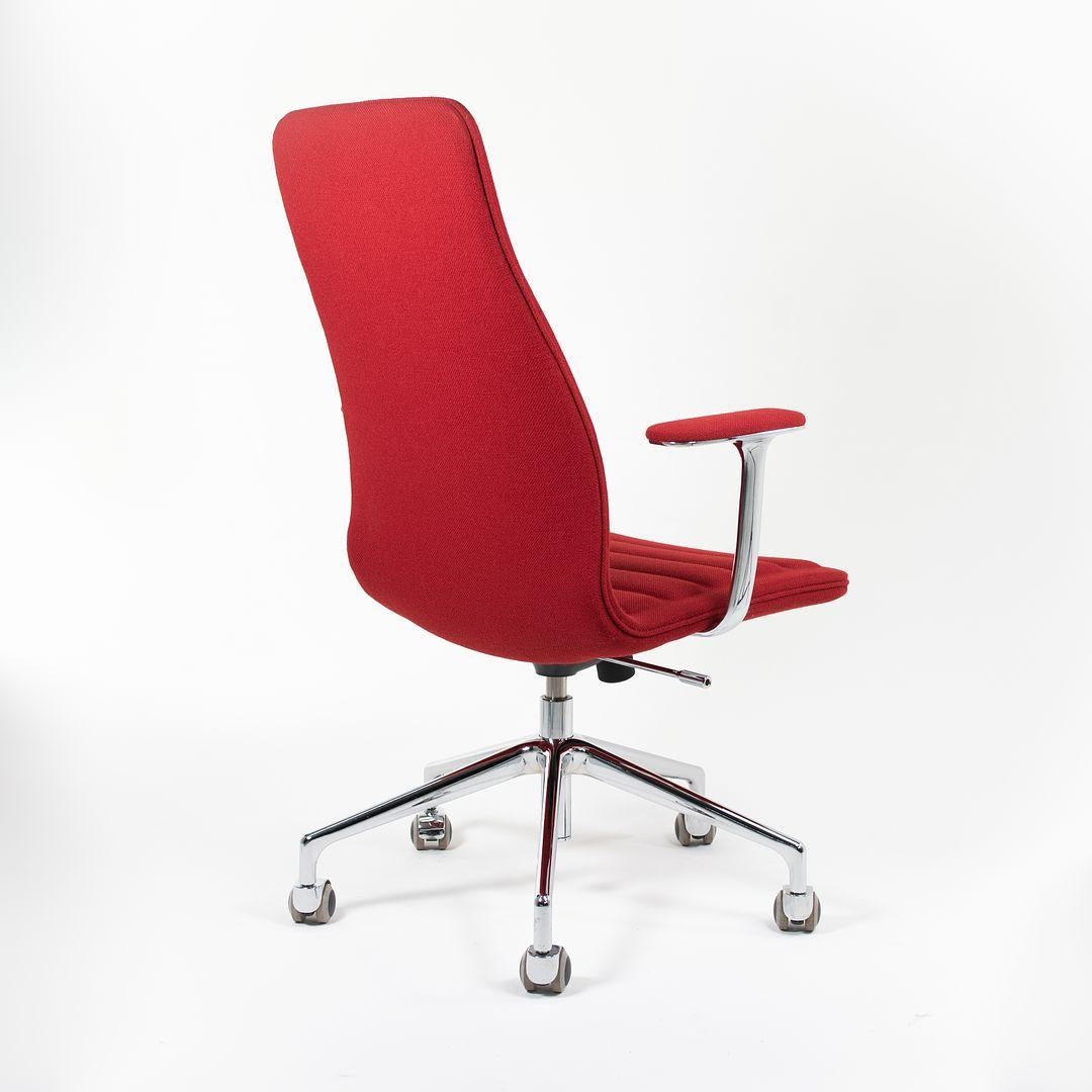 2006 Lotus-Schreibtischstuhl mit mittelgroßer Rückenlehne von Jasper Morrison für Cappellini in Rot (Aluminium) im Angebot