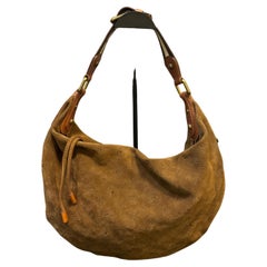 2006 Louis Vuitton Sac hobo Mahina Onatah GM en daim marron