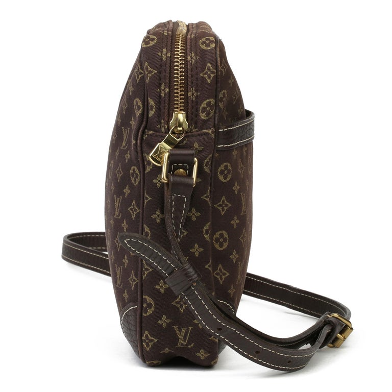 2006 Louis Vuitton Chocolate Calfskin Leather and Mini Monogram Canvas  Danube at 1stDibs