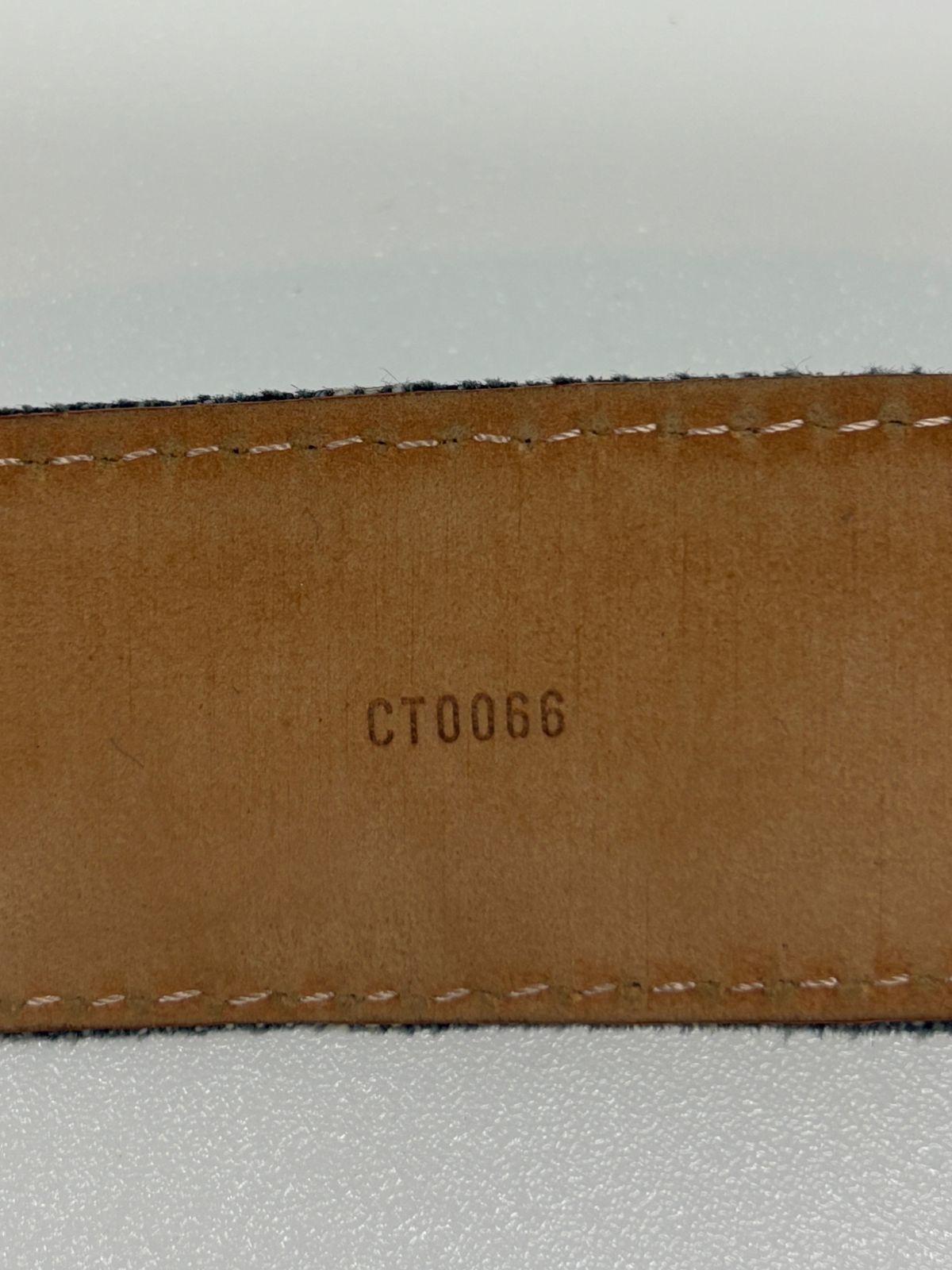 2006 Louis Vuitton Denim Monogram Cintura in pelle taglia 80 In condizioni buone in vendita a Jakarta, Daerah Khusus Ibukota Jakarta