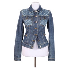 2006 Louis Vuitton Monogram Denim Jacket  Italian Size 34  Excellent Condition