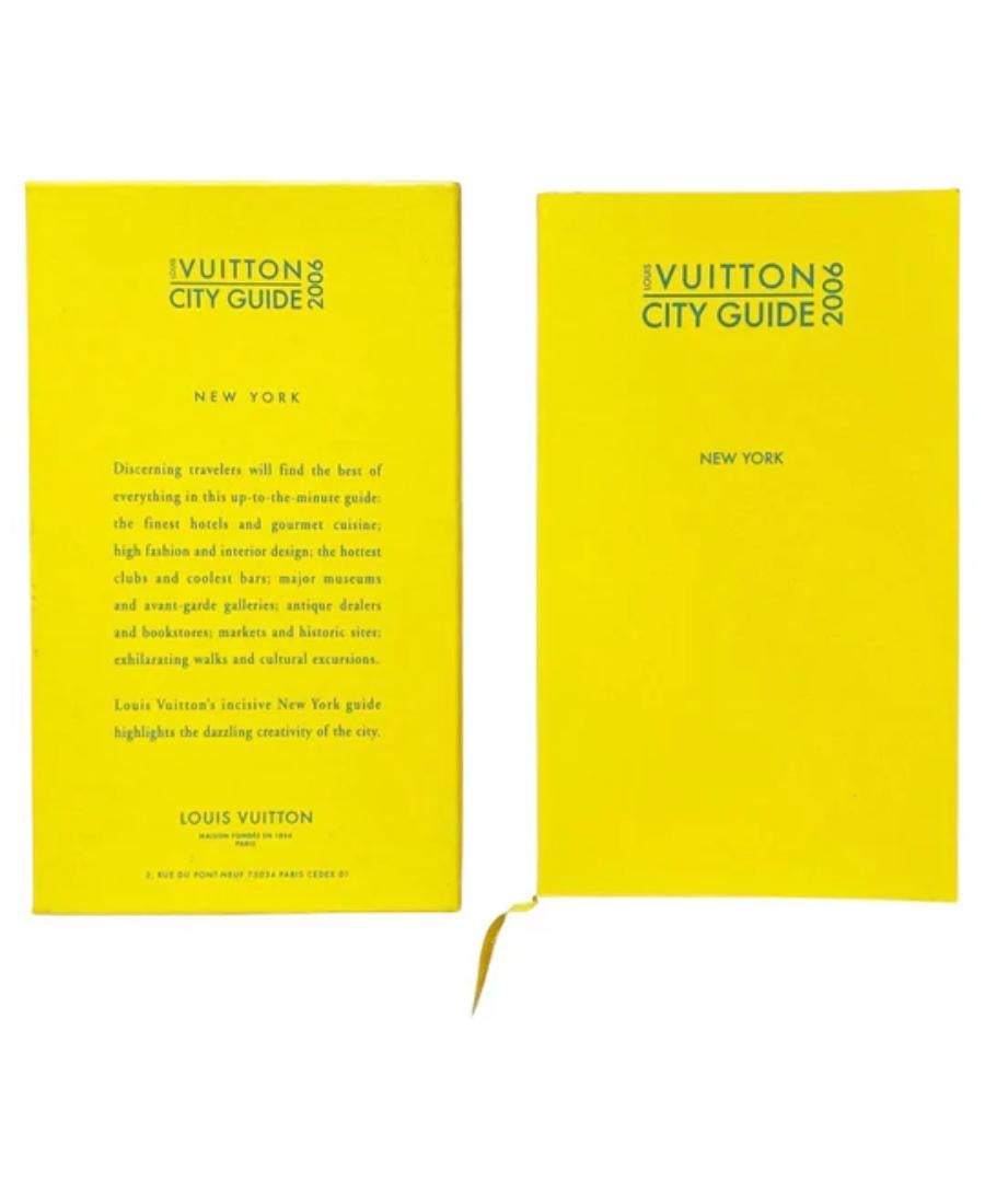 The 2006 Louis Vuitton City Guide for New York, part of the esteemed Louis Vuitton City Guide series since 1998, is a luxurious boxed edition guaranteed to provide a comprehensive guide to New York City, its history, culture, and architecture. An