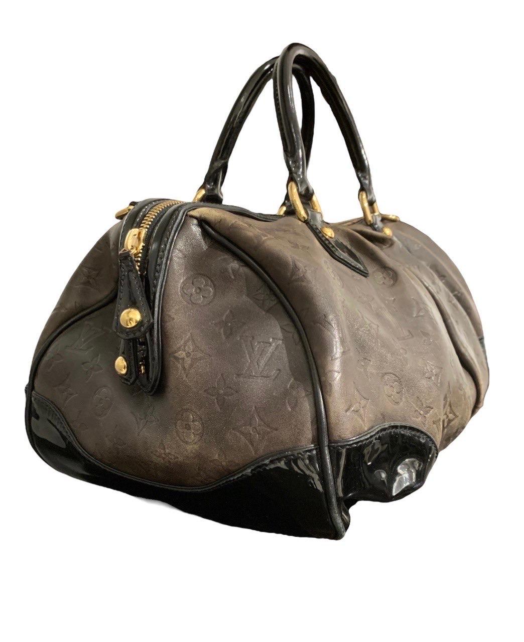 Noir Sac à main à poignée supérieure Louis Vuitton Stephen Sprouse Boston GM 2006 en vente