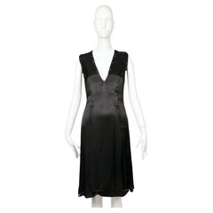 2006 MARTIN MARGIELA RUNWAY 'upholstery tacks' black runway dress