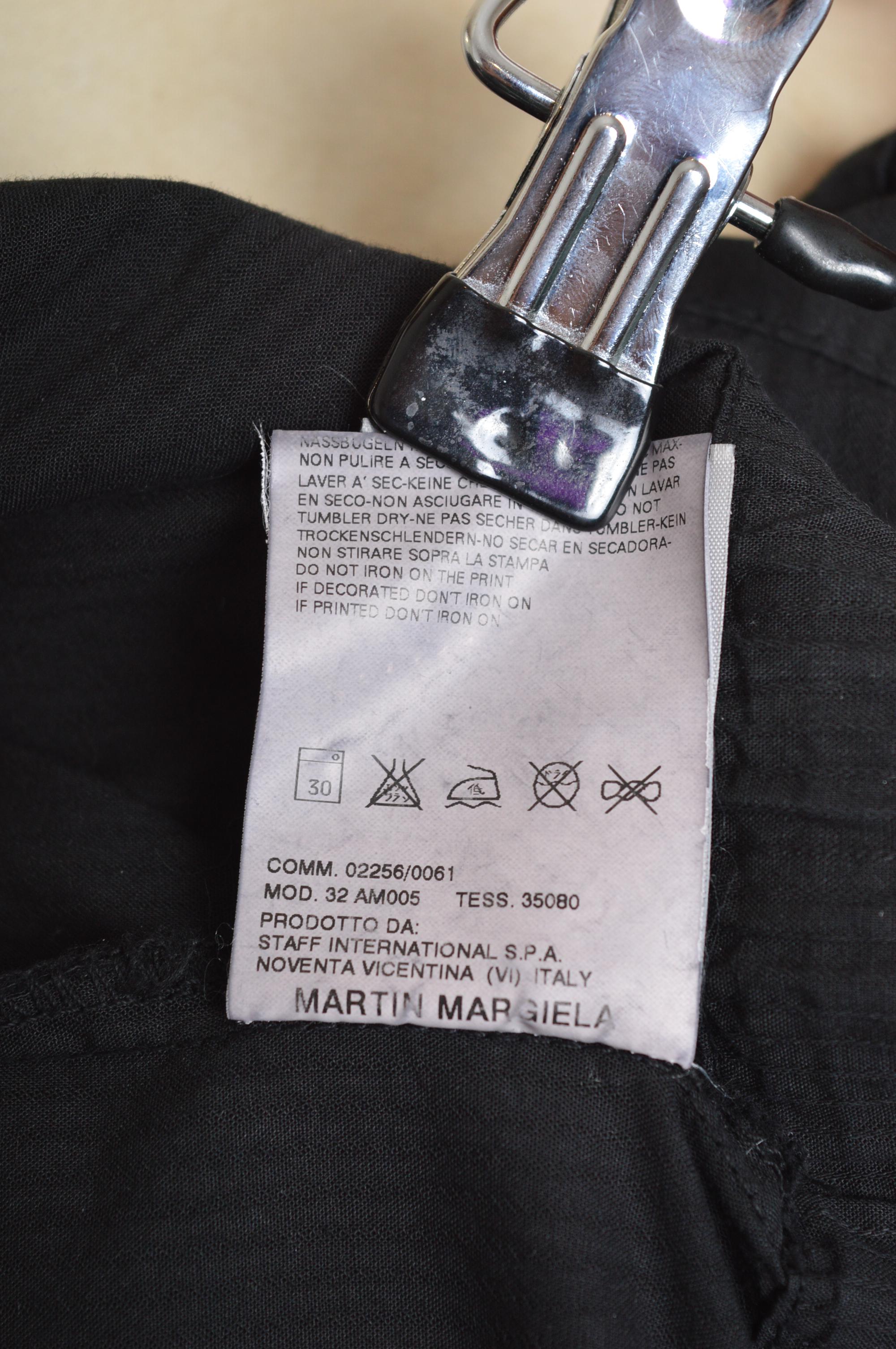 2006 Martin Marginal MM6 Black Multi way Technical Zip Pocket Jacket / Blazer en vente 8