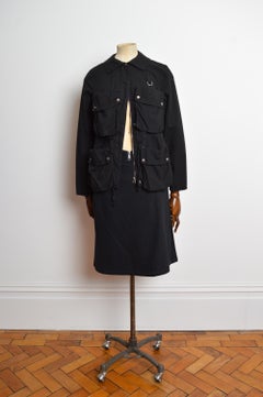 2006 Martin Marginal MM6 Black Multi way Technical Zip Pocket Jacket / Blazer