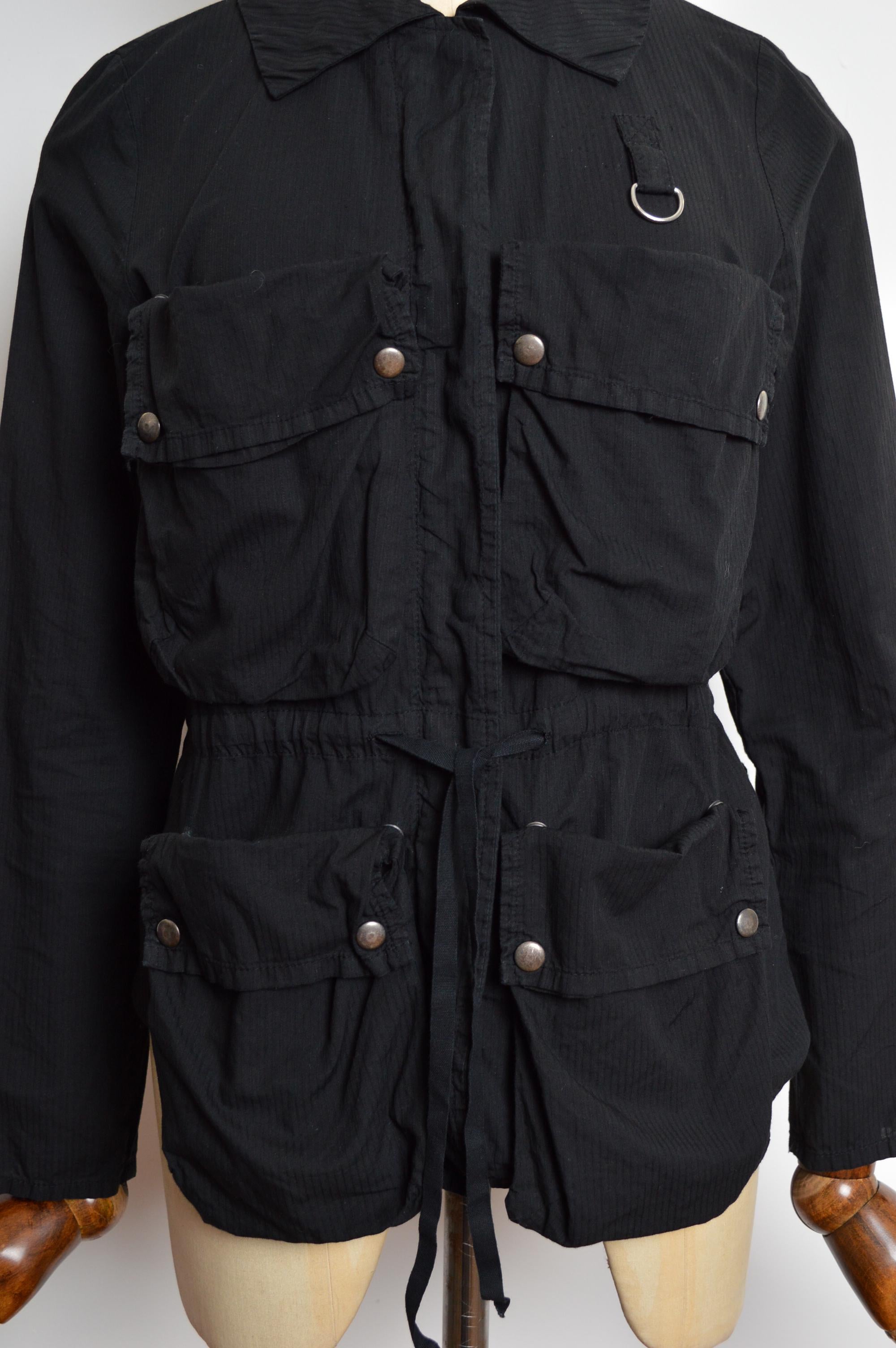 2006 Martin Marginal MM6 Black Multi way Technical Zip Pocket Jacket / Blazer Bon état - En vente à Sheffield, GB