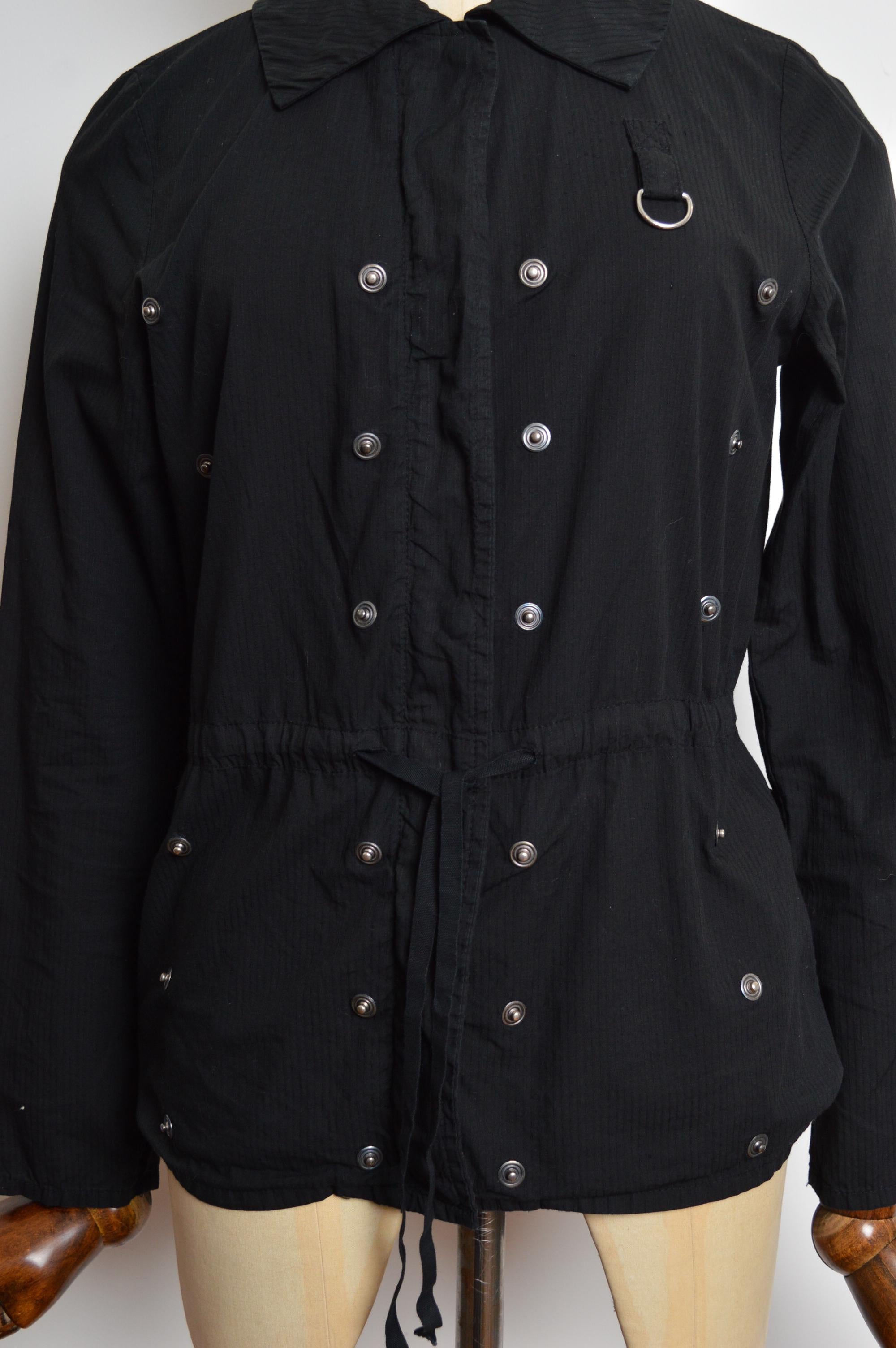 2006 Martin Marginal MM6 Black Multi way Technical Zip Pocket Jacket / Blazer Pour femmes en vente