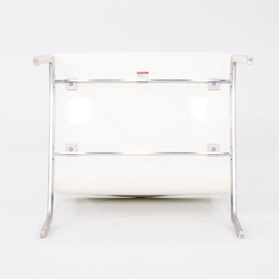 2006 Piero Lissoni for Fritz Hansen PL200 Lounge Chair in Cream Leather For Sale 5